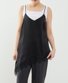 【ソフィット/Soffitto】のレイヤードキャミワンピース 人気、トレンドファッション・服の通販 founy(ファニー) ファッション Fashion レディースファッション Fashion for Women ワンピース Dresses キャミソールワンピース Camisole Dresses キャミワンピース Cami Dress, Slip Dress サテン Satin, Glossy Fabric シルク Silk, 100% Silk スウェット / スエット Sweatshirt, Sweatwear トレンド Trend, Trending Now リラックス Relax, Relaxed Fit レース Lace, Lace Fabric エレガント 上品 Elegant thumbnail ブラック|ID: prp329100004828786 ipo3291000000035143684