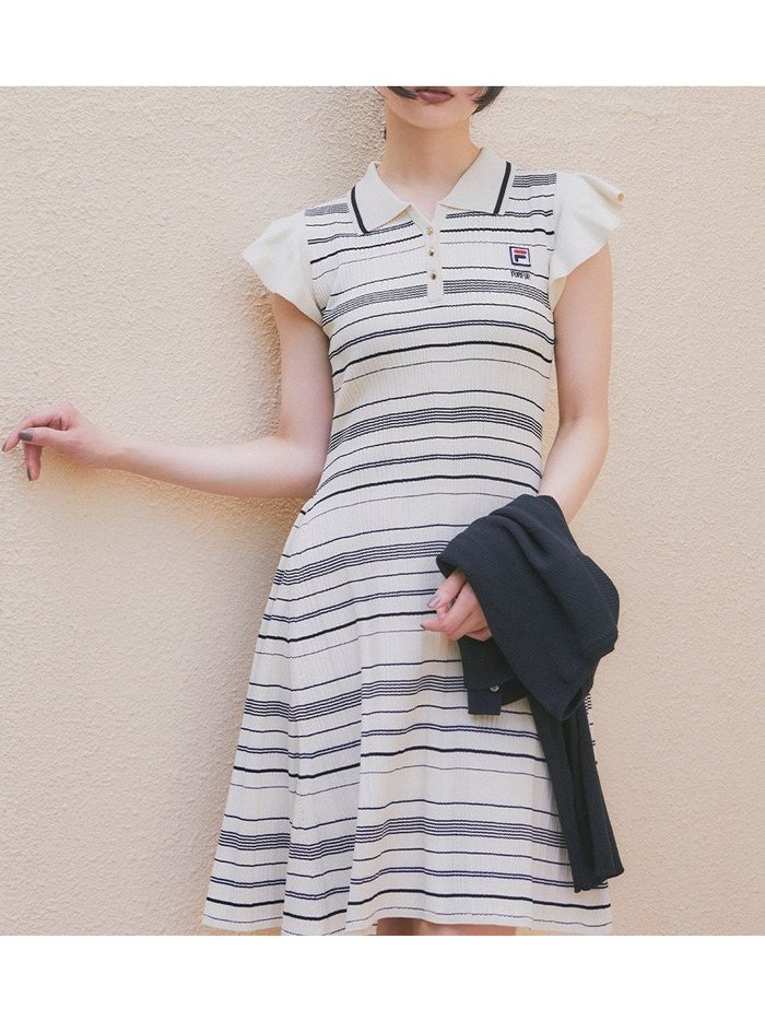 【ファーファー/FURFUR】の【FILAコラボ】ニットワンピース インテリア・キッズ・メンズ・レディースファッション・服の通販 founy(ファニー) https://founy.com/ 雑誌掲載アイテム Magazine Picks & Fashion Features ファッション雑誌 Fashion Magazines スウィート Sweet ファッション Fashion レディースファッション Fashion for Women ワンピース Dresses ニットワンピース Knit Dresses 8月号 August Issue, Aug. Edition コラボ Collaboration, Collab スマート Smart, Elegant フレア Flare, Flared ボーダー Border, Stripe 無地 Plain, Solid Color 雑誌 Magazine, Fashion Magazine |ID: prp329100004828794 ipo3291000000035143755