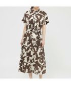 【ポール スチュアート/Paul Stuart】の【ウォッシャブル】オーディシャスフラワープリント ワンピース 人気、トレンドファッション・服の通販 founy(ファニー) ファッション Fashion レディースファッション Fashion for Women ワンピース Dresses おすすめ Recommended / Our Picks ウォッシャブル Machine Washable オレンジ Orange パイピング Piping, Trim Design フラワー Flower, Floral プリント Print, Printed Pattern モチーフ Motif, Design Theme エレガント 上品 Elegant thumbnail ブラウン|ID: prp329100004828799 ipo3291000000035143836