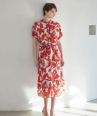 【ポール スチュアート/Paul Stuart】の【ウォッシャブル】オーディシャスフラワープリント ワンピース 人気、トレンドファッション・服の通販 founy(ファニー) ファッション Fashion レディースファッション Fashion for Women ワンピース Dresses おすすめ Recommended / Our Picks ウォッシャブル Machine Washable オレンジ Orange パイピング Piping, Trim Design フラワー Flower, Floral プリント Print, Printed Pattern モチーフ Motif, Design Theme エレガント 上品 Elegant thumbnail オレンジ|ID: prp329100004828799 ipo3291000000035143837