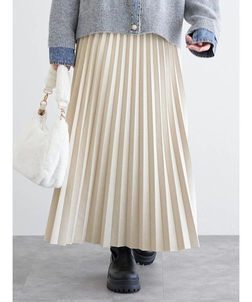 【ルディックパーク/LUDIC PARK】のマシュマロプリーツロング丈スカート 人気、トレンドファッション・服の通販 founy(ファニー) 　ファッション　Fashion　レディースファッション　Fashion for Women　スカート　Skirts　スウェット / スエット　Sweatshirt, Sweatwear　プリーツ　Pleats, Pleated　エレガント 上品　Elegant　 other-1|ID: prp329100004828804 ipo3291000000035143900