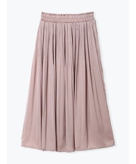 【ルディックパーク/LUDIC PARK】のサテンギャザーロングスカート 人気、トレンドファッション・服の通販 founy(ファニー) ファッション Fashion レディースファッション Fashion for Women スカート Skirts ロングスカート Long Skirts / Maxi & Midi Skirts ギャザー Gathered, Ruffled サテン Satin, Glossy Fabric スウェット / スエット Sweatshirt, Sweatwear ロング Long, Long-Length エレガント 上品 Elegant |ID:prp329100004828808