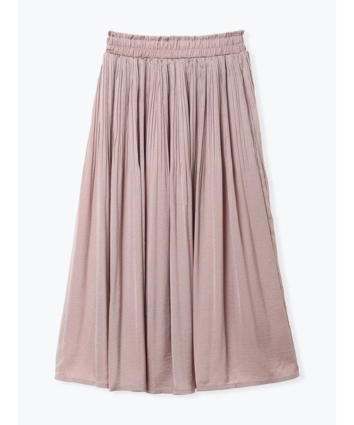 【ルディックパーク/LUDIC PARK】のサテンギャザーロングスカート 人気、トレンドファッション・服の通販 founy(ファニー) 　ファッション　Fashion　レディースファッション　Fashion for Women　スカート　Skirts　ロングスカート　Long Skirts / Maxi & Midi Skirts　ギャザー　Gathered, Ruffled　サテン　Satin, Glossy Fabric　スウェット / スエット　Sweatshirt, Sweatwear　ロング　Long, Long-Length　エレガント 上品　Elegant　 other-1|ID: prp329100004828808 ipo3291000000035143945