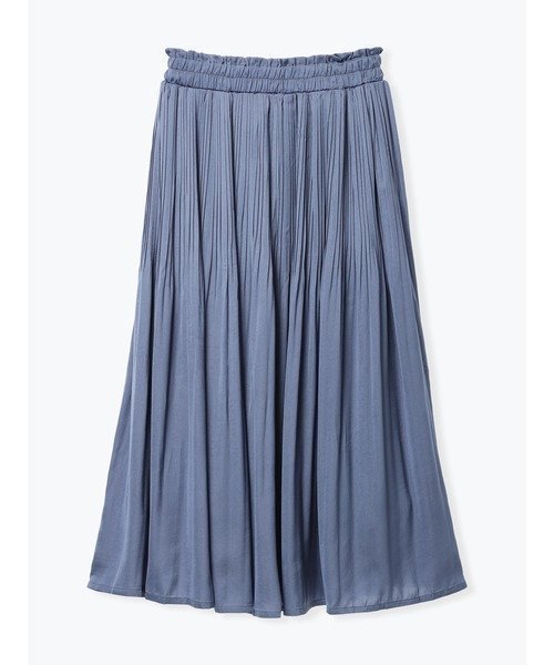 【ルディックパーク/LUDIC PARK】のサテンギャザーロングスカート インテリア・キッズ・メンズ・レディースファッション・服の通販 founy(ファニー) 　ファッション　Fashion　レディースファッション　Fashion for Women　スカート　Skirts　ロングスカート　Long Skirts / Maxi & Midi Skirts　ギャザー　Gathered, Ruffled　サテン　Satin, Glossy Fabric　スウェット / スエット　Sweatshirt, Sweatwear　ロング　Long, Long-Length　エレガント 上品　Elegant　青|ID: prp329100004828808 ipo3291000000035143948
