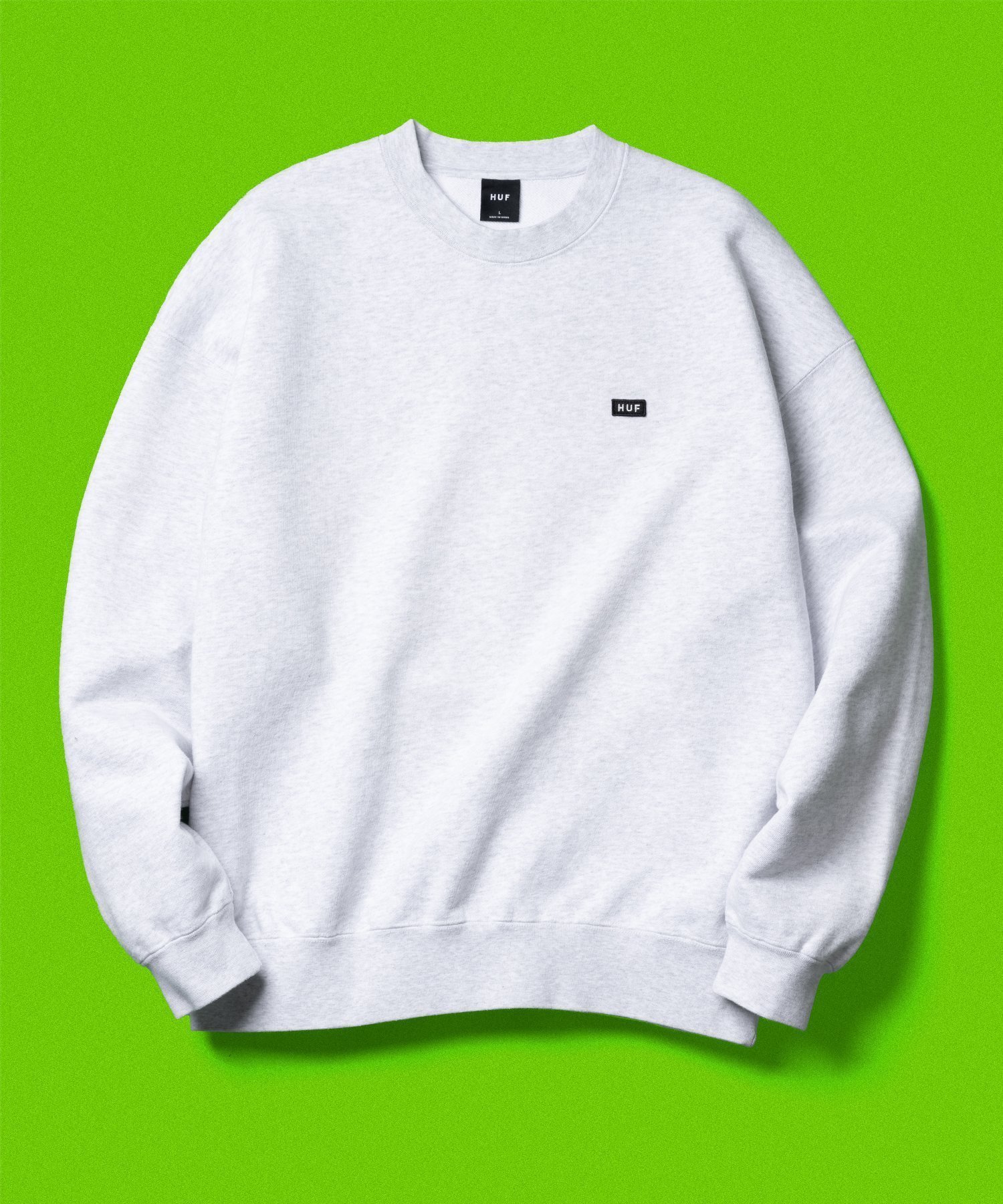 【ハフ/HUF】のCLASSIC FLEECE CREW / HUF ハフ スウェット インテリア・キッズ・メンズ・レディースファッション・服の通販 founy(ファニー) 　ファッション　Fashion　レディースファッション　Fashion for Women　トップス・カットソー　Cut & Sew Tops　レディースパーカー・カジュアルフーディー　Casual Hoodies & Sweatshirts　スウェット・クルーネックトップス　Sweatshirts & Crewnecks / Relaxed Fit Sweat Tops　スウェット / スエット　Sweatshirt, Sweatwear　パッチ　Patch, Appliqué　ブリーチ　Bleach, Washed Finish　ASH GREY|ID: prp329100004828811 ipo3291000000035143978