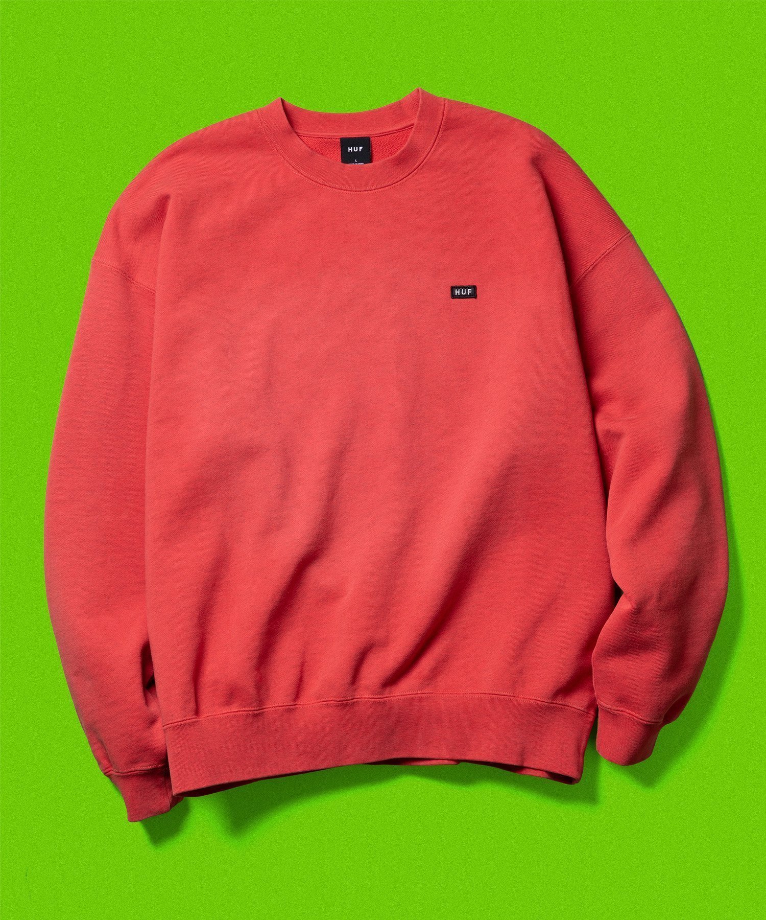 【ハフ/HUF】のCLASSIC FLEECE CREW / HUF ハフ スウェット インテリア・キッズ・メンズ・レディースファッション・服の通販 founy(ファニー) 　ファッション　Fashion　レディースファッション　Fashion for Women　トップス・カットソー　Cut & Sew Tops　レディースパーカー・カジュアルフーディー　Casual Hoodies & Sweatshirts　スウェット・クルーネックトップス　Sweatshirts & Crewnecks / Relaxed Fit Sweat Tops　スウェット / スエット　Sweatshirt, Sweatwear　パッチ　Patch, Appliqué　ブリーチ　Bleach, Washed Finish　RED|ID: prp329100004828811 ipo3291000000035143980