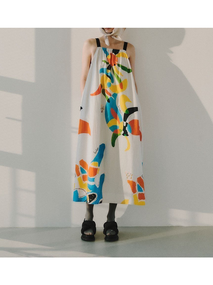 【エミ/emmi】の【emmi×Leo Lionni】 サマーワンピース 人気、トレンドファッション・服の通販 founy(ファニー) 　ファッション　Fashion　レディースファッション　Fashion for Women　ワンピース　Dresses　インナー　Innerwear　コレクション　Collection, Seasonal Line　サマー　Summer, Summer Style　スマート　Smart, Elegant　タンク　Tank Top, Sleeveless Top　ポケット　Pocket, Pocket Detail　夏　Summer　 other-1|ID: prp329100004828822 ipo3291000000035144075