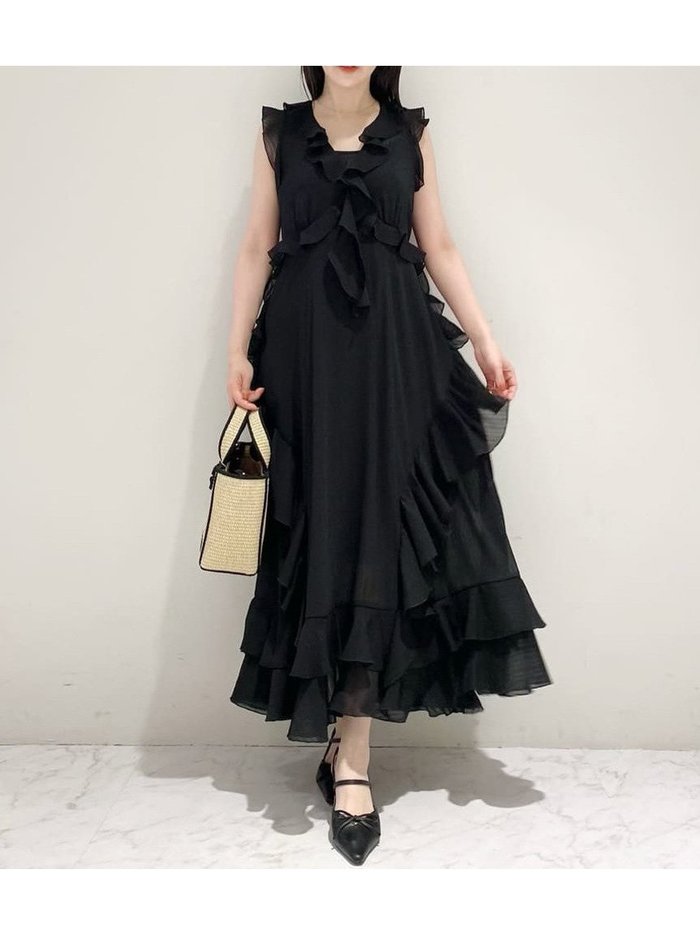 【リリーブラウン/Lily Brown】のラッフルフリルフレアワンピース インテリア・キッズ・メンズ・レディースファッション・服の通販 founy(ファニー) https://founy.com/ 雑誌掲載アイテム Magazine Picks & Fashion Features ファッション雑誌 Fashion Magazines スウィート Sweet ファッション Fashion レディースファッション Fashion for Women ワンピース Dresses 7月号 July Issue おすすめ Recommended / Our Picks イエロー Yellow インナー Innerwear エアリー Airy Texture キャミソール Camisole, Spaghetti Strap Top シフォン Chiffon, Lightweight Fabric スマート Smart, Elegant ダウン Down, Puffer デニム Denim, Jeans Material ドット Polka Dot, Dot Pattern フェミニン Feminine, Girly ラッフル Ruffle, Frill リボン Ribbon, Bow 夏 Summer 旅行 Travel 無地 Plain, Solid Color 雑誌 Magazine, Fashion Magazine |ID: prp329100004828823 ipo3291000000035144078