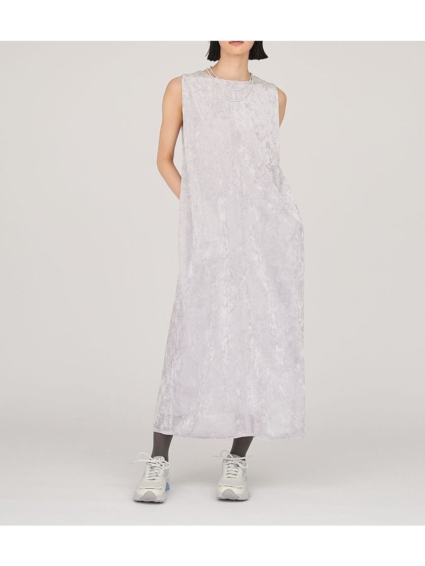 【エミ/emmi】のメッシュベロアバックドレープワンピース インテリア・キッズ・メンズ・レディースファッション・服の通販 founy(ファニー) 　ファッション　Fashion　レディースファッション　Fashion for Women　ワンピース　Dresses　おすすめ　Recommended / Our Picks　インナー　Innerwear　シンプル　Simple, Minimal　スマート　Smart, Elegant　ベロア　Velour, Soft Velvet　ポケット　Pocket, Pocket Detail　メッシュ　Mesh, Net Fabric　LGRY[005]|ID: prp329100004828826 ipo3291000000035144091