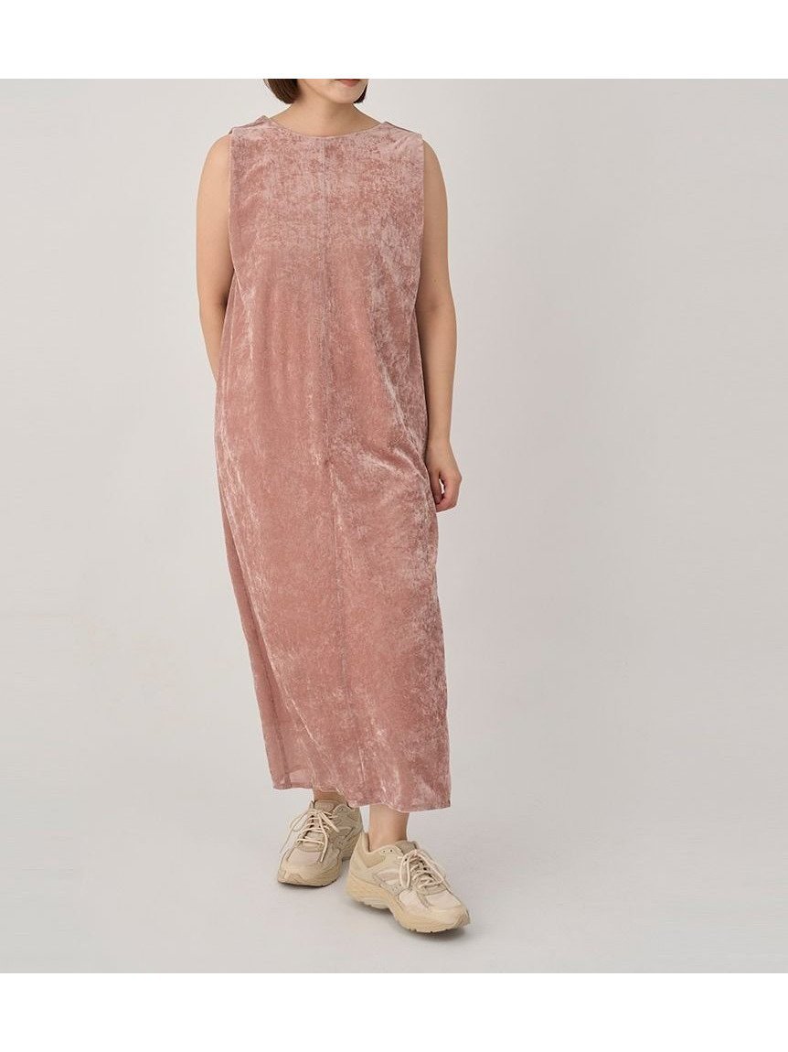 【エミ/emmi】のメッシュベロアバックドレープワンピース インテリア・キッズ・メンズ・レディースファッション・服の通販 founy(ファニー) 　ファッション　Fashion　レディースファッション　Fashion for Women　ワンピース　Dresses　おすすめ　Recommended / Our Picks　インナー　Innerwear　シンプル　Simple, Minimal　スマート　Smart, Elegant　ベロア　Velour, Soft Velvet　ポケット　Pocket, Pocket Detail　メッシュ　Mesh, Net Fabric　PNK[066]|ID: prp329100004828826 ipo3291000000035144093