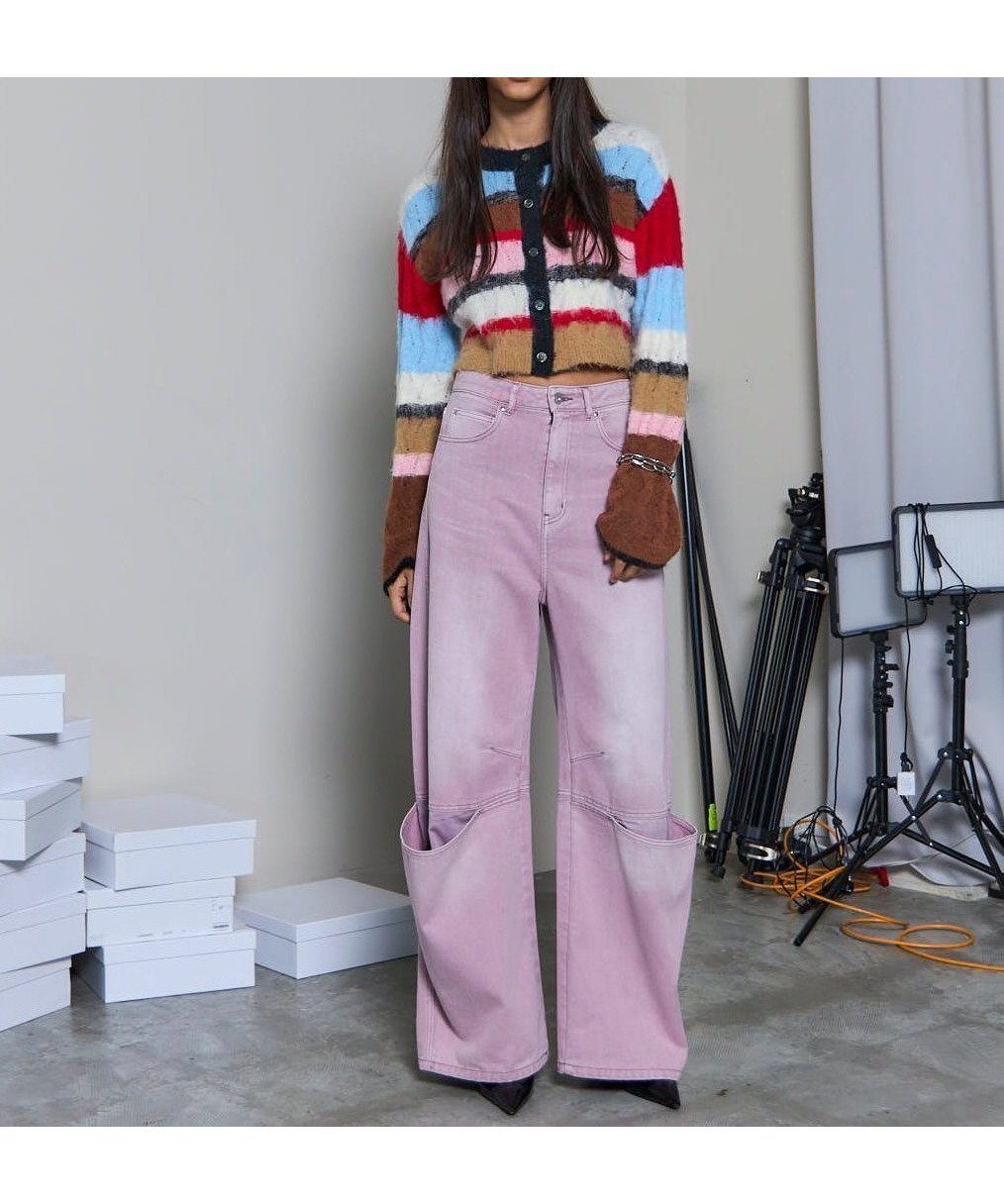 【メゾンスペシャル/MAISON SPECIAL】の2way Neck Multi Border Knit Tops インテリア・キッズ・メンズ・レディースファッション・服の通販 founy(ファニー) 　ファッション　Fashion　レディースファッション　Fashion for Women　トップス・カットソー　Cut & Sew Tops　ニット　Knit Tops & Sweaters　ジャケット　Jacket, Outerwear　ボレロ　Bolero, Short Cardigan　透かし　Cut-Out, Lacework　RED|ID: prp329100004828827 ipo3291000000035144097