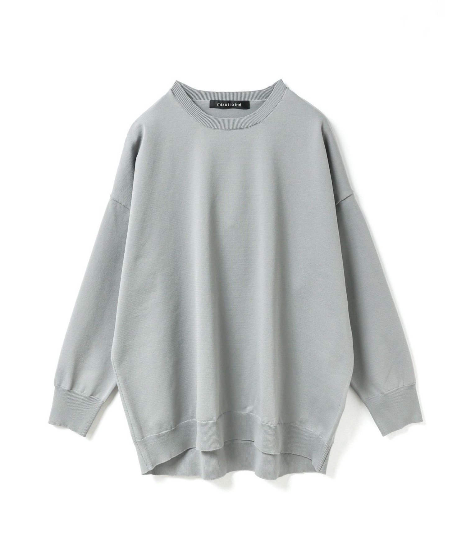【マーコート/MARcourt】のmizuiro ind クルーネックワイドプルオーバー インテリア・キッズ・メンズ・レディースファッション・服の通販 founy(ファニー) 　ファッション　Fashion　レディースファッション　Fashion for Women　トップス・カットソー　Cut & Sew Tops　カジュアルプルオーバー・ニットトップス　Pullovers & Knit Tops / Casual Pullovers　カットソー　Cut and Sewn Top　シンプル　Simple, Minimal　ストレッチ　Stretch, Stretchy Fabric　ベーシック　Basic, Essential　ポケット　Pocket, Pocket Detail　エレガント 上品　Elegant　人気　Popular, Best Seller　洗える　Machine Washable　長袖　Long Sleeve, Full Sleeve　ライトグレー|ID: prp329100004828832 ipo3291000000035144201