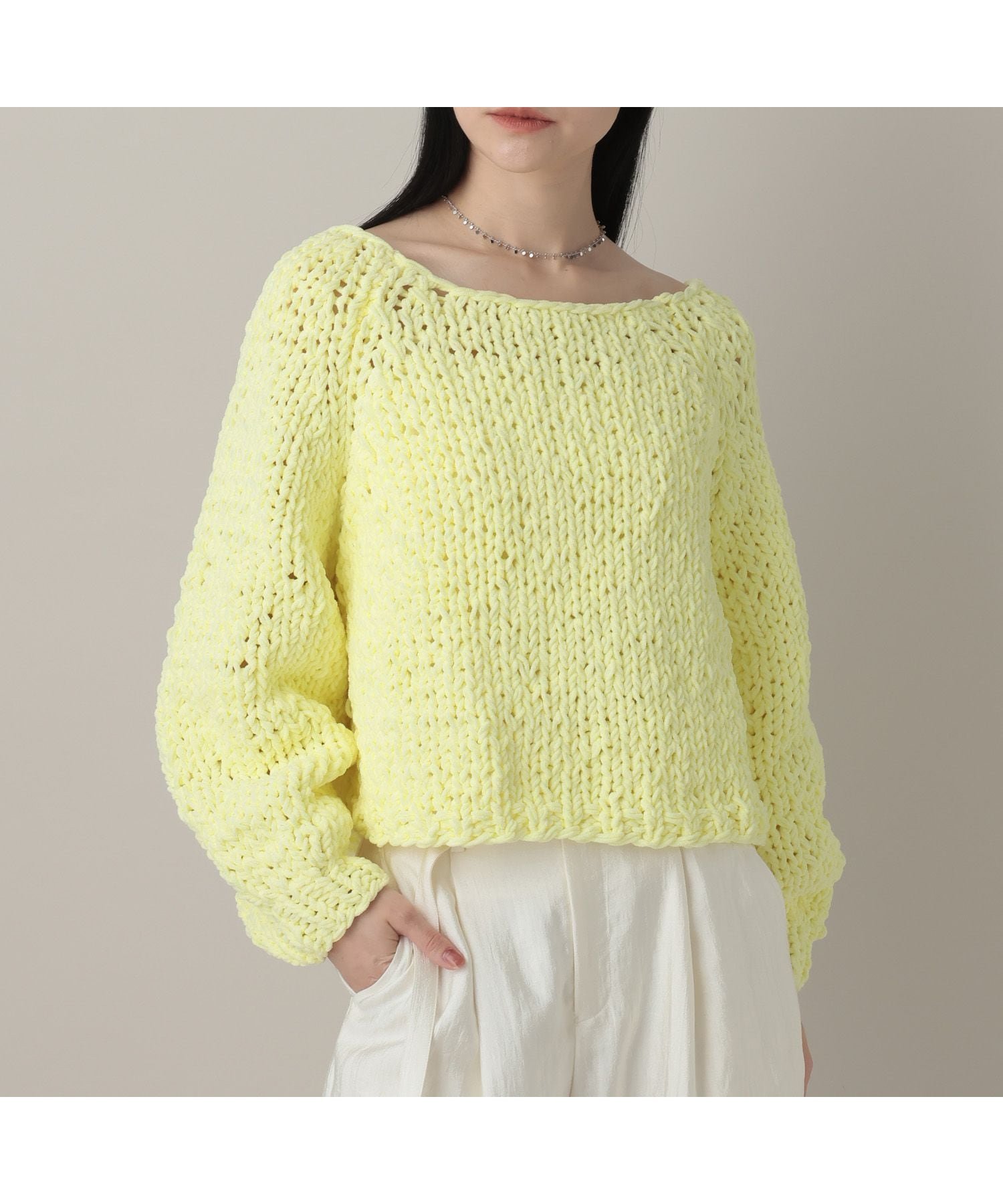 【アパートバイローリーズ/apart by lowrys】のMIXモールニットプルオーバー インテリア・キッズ・メンズ・レディースファッション・服の通販 founy(ファニー) 　ファッション　Fashion　レディースファッション　Fashion for Women　トップス・カットソー　Cut & Sew Tops　ニット　Knit Tops & Sweaters　カジュアルプルオーバー・ニットトップス　Pullovers & Knit Tops / Casual Pullovers　おすすめ　Recommended / Our Picks　ミックス　Mix, Mixed Style　手編み　Hand-Knitted, Handmade Knit　洗える　Machine Washable　イエロー61|ID: prp329100004828836 ipo3291000000035144281