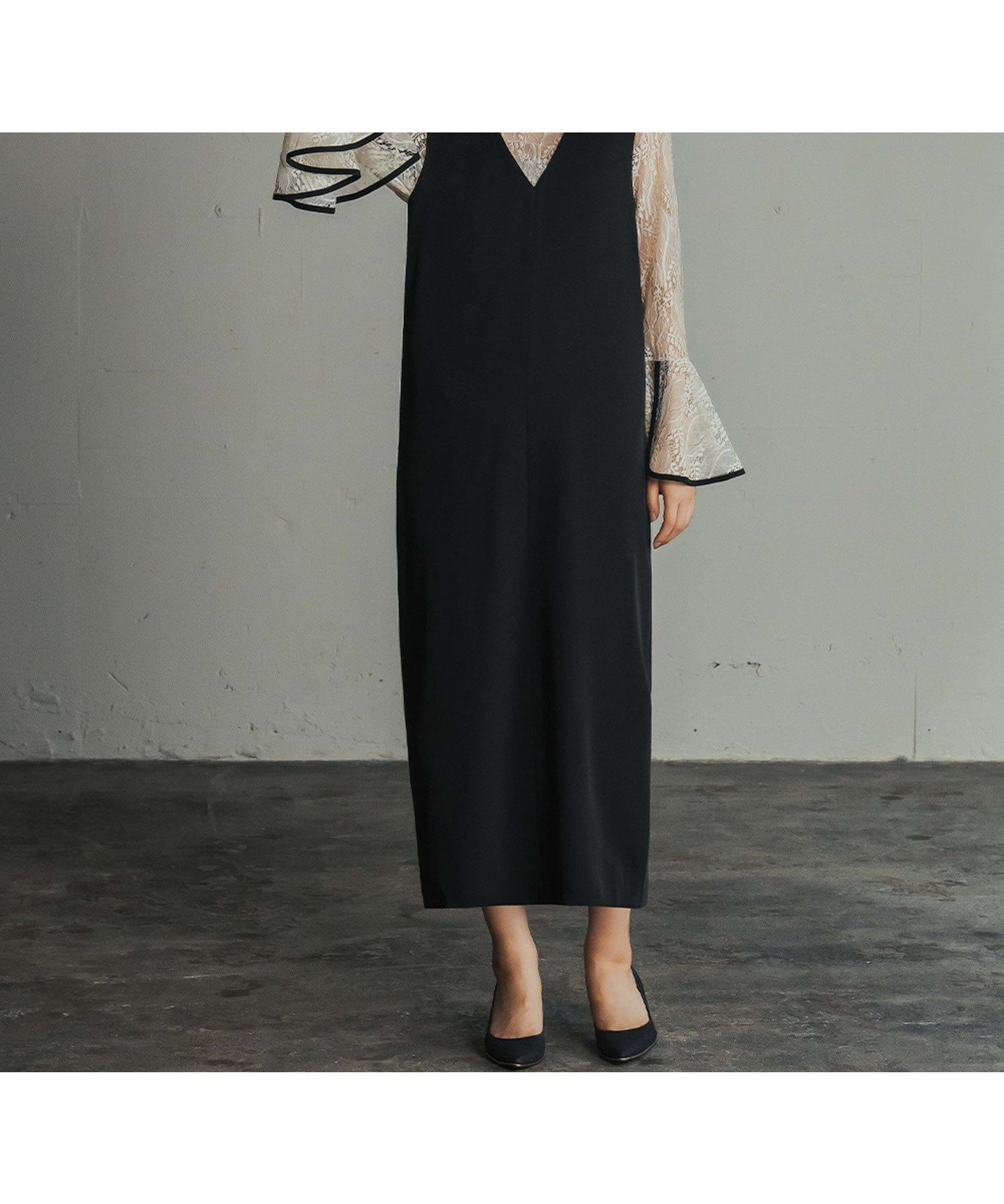 【ガール/GIRL】の2WAYレースブラウス ワンピース セット 結婚式 ワンピース パーティードレス インテリア・キッズ・メンズ・レディースファッション・服の通販 founy(ファニー) 　ファッション　Fashion　レディースファッション　Fashion for Women　ワンピース　Dresses　フォーマル・パーティードレス・結婚式用ドレス　Elegant & Casual Dresses　インナー　Innerwear　ダウン　Down, Puffer　ドレス　Dress, One-Piece　パイピング　Piping, Trim Design　フォーマル　Formal, Dressy　フレア　Flare, Flared　ポケット　Pocket, Pocket Detail　モダン　Modern, Contemporary　レース　Lace, Lace Fabric　再入荷　Restock / Back in Stock　おすすめ　Recommended / Our Picks　結婚式　Wedding　披露宴　Wedding Reception　二次会　After Party　IVBK|ID: prp329100004828843 ipo3291000000035144395