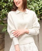 【ノーリーズ/NOLLEY'S】のモヘヤポロ衿プルオーバー 人気、トレンドファッション・服の通販 founy(ファニー) ファッション Fashion レディースファッション Fashion for Women トップス・カットソー Cut & Sew Tops カジュアルプルオーバー・ニットトップス Pullovers & Knit Tops / Casual Pullovers 2025年 2025 2025-2026秋冬・A/W Autumn/Winter 2025–26 AW25–26 おすすめ Recommended / Our Picks スパンコール Sequins, Sequin Embellishment ベビー Baby, Babywear ボトム Bottoms, Lower Wear thumbnail ホワイト|ID: prp329100004828848 ipo3291000000035144444