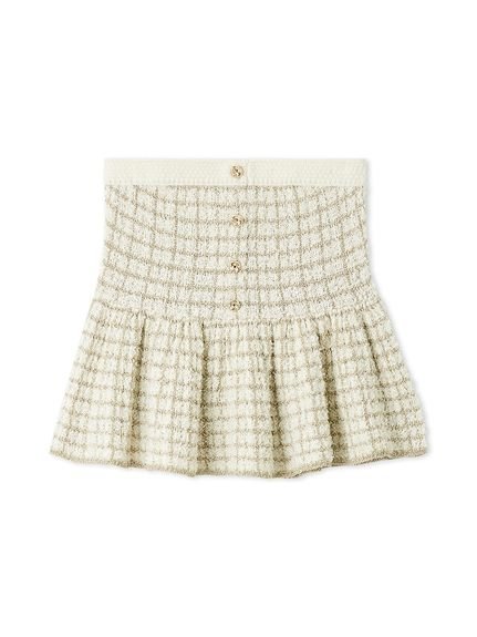 【リリーブラウン/Lily Brown】のツイードニットペプラムビスチェ インテリア・キッズ・メンズ・レディースファッション・服の通販 founy(ファニー) 　ファッション　Fashion　レディースファッション　Fashion for Women　トップス・カットソー　Cut & Sew Tops　ニット　Knit Tops & Sweaters　ビスチェ　Bustiers & Corset Tops / Layered Bustier Style　おすすめ　Recommended / Our Picks　カーディガン　Cardigan, Knitwear　コンパクト　Compact, Small Size　スマート　Smart, Elegant　セットアップ　Set-Up, Coordinated Outfit　ツイード　Twill, Twill Weave　バランス　Balance, Style Balance　フロント　Front, Front Design　ペプラム　Peplum, Flared Hem　ボトム　Bottoms, Lower Wear　ミックス　Mix, Mixed Style　リュクス　Luxury, Elegant, High-End, Chic　IVR[003]|ID: prp329100004828849 ipo3291000000035144451