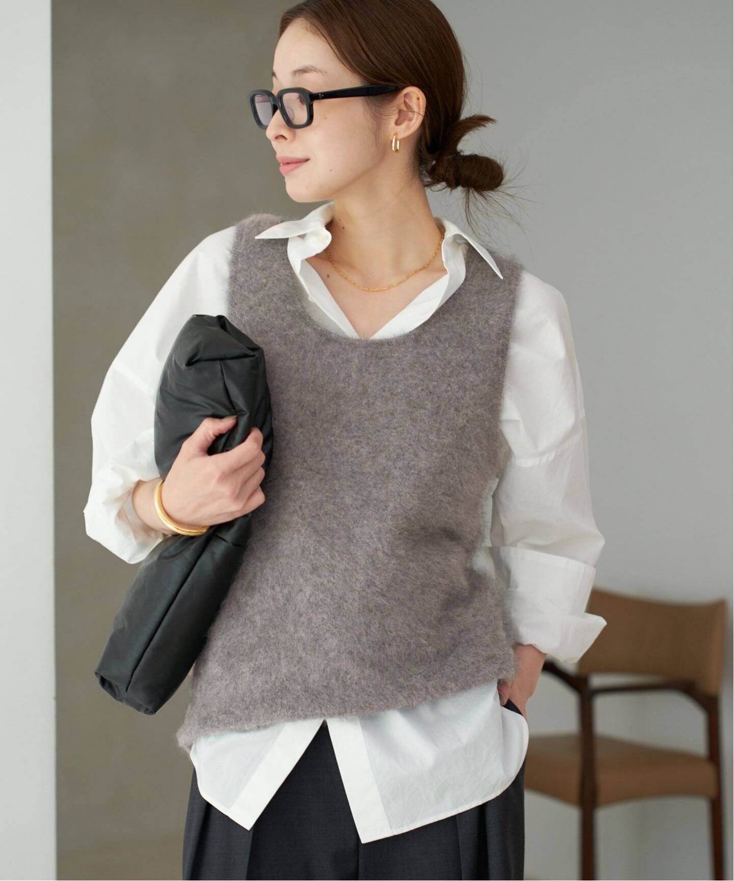 【プラージュ/Plage】のLight Fur タンク インテリア・キッズ・メンズ・レディースファッション・服の通販 founy(ファニー) 　ファッション　Fashion　レディースファッション　Fashion for Women　おすすめ　Recommended / Our Picks　インナー　Innerwear　カーディガン　Cardigan, Knitwear　タンク　Tank Top, Sleeveless Top　ベスト　Vest, Waistcoat　人気　Popular, Best Seller　秋　Autumn　グレーA|ID: prp329100004828856 ipo3291000000035144550