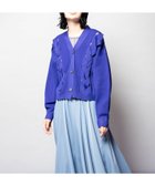 【オズモーシス/OSMOSIS】の編込ニットカーディガン 人気、トレンドファッション・服の通販 founy(ファニー) ファッション Fashion レディースファッション Fashion for Women トップス・カットソー Cut & Sew Tops ニット Knit Tops & Sweaters カーディガン・羽織り Layered Style Cardigans カーディガン Cardigan, Knitwear コンパクト Compact, Small Size ボンディング Bonding, Bonded Fabric リボン Ribbon, Bow 再入荷 Restock / Back in Stock A/W・秋冬 Autumn/Winter thumbnail BLUE|ID: prp329100004828864 ipo3291000000035144661