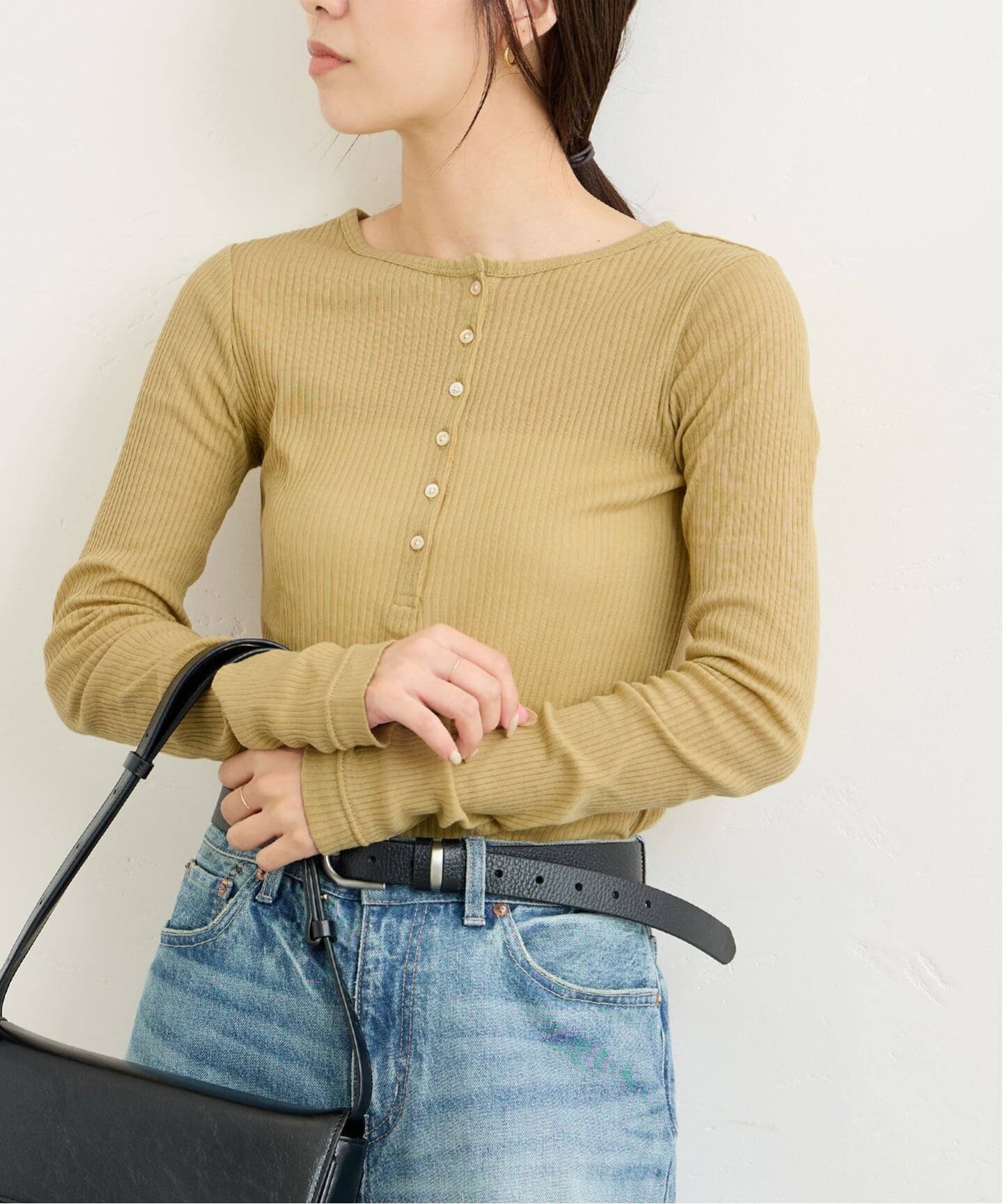 【ジャーナルスタンダード/JOURNAL STANDARD】の《追加 》シアーテレコヘンリーネックプルオーバー インテリア・キッズ・メンズ・レディースファッション・服の通販 founy(ファニー) ファッション Fashion レディースファッション Fashion for Women トップス・カットソー Cut & Sew Tops カジュアルプルオーバー・ニットトップス Pullovers & Knit Tops / Casual Pullovers インナー Innerwear エレガント 上品 Elegant イエロー A|ID: prp329100004828881 ipo3291000000035144988