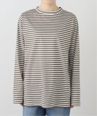 【ジャーナルスタンダード ラックス/journal standard luxe】のコンパクトボーダー プルオーバー 人気、トレンドファッション・服の通販 founy(ファニー) ファッション Fashion レディースファッション Fashion for Women トップス・カットソー Cut & Sew Tops カジュアルプルオーバー・ニットトップス Pullovers & Knit Tops / Casual Pullovers 2025年 2025 2025-2026秋冬・A/W Autumn/Winter 2025–26 AW25–26 コンパクト Compact, Small Size スマート Smart, Elegant ベーシック Basic, Essential ボーダー Border, Stripe thumbnail ブラウン|ID: prp329100004828882 ipo3291000000035144991