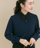 【アーバンリサーチ ロッソ/URBAN RESEARCH ROSSO】の『WEB/一部店舗限定』レースカラーブラウス 人気、トレンドファッション・服の通販 founy(ファニー) ファッション Fashion レディースファッション Fashion for Women トップス・カットソー Cut & Sew Tops シャツ・ブラウス・オフィスカジュアル Elegant Blouses & Button-Ups 2026年 2026 おすすめ Recommended / Our Picks インナー Innerwear サテン Satin, Glossy Fabric ジャケット Jacket, Outerwear セレモニー Ceremony フラワー Flower, Floral フリル Frill, Ruffle レース Lace, Lace Fabric エレガント 上品 Elegant 夏 Summer S/S・春夏 SS, Spring/Summer, Warm Season thumbnail ネイビー|ID: prp329100004828890 ipo3291000000035145119
