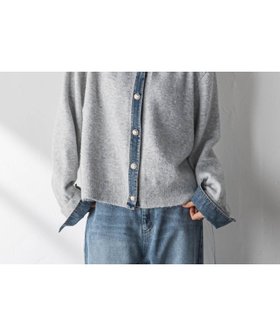 【メイソングレイ/MAYSON GREY】のデニムレイヤード風カーディガン≪手洗い可能≫ 人気、トレンドファッション・服の通販 founy(ファニー) ファッション Fashion レディースファッション Fashion for Women トップス・カットソー Cut & Sew Tops カーディガン・羽織り Layered Style Cardigans カーディガン Cardigan, Knitwear コンパクト Compact, Small Size デニム Denim, Jeans Material ドッキング Docking, Mixed Material なめらか Smooth, Silky Texture 長袖 Long Sleeve, Full Sleeve ボトム Bottoms, Lower Wear ワイド Wide, Wide Fit 冬 Winter / This Winter A/W・秋冬 Autumn/Winter 2025年 2025 2025-2026秋冬・A/W Autumn/Winter 2025–26 AW25–26 |ID:prp329100004828892