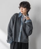 【メイソングレイ/MAYSON GREY】のデニムレイヤード風カーディガン≪手洗い可能≫ 人気、トレンドファッション・服の通販 founy(ファニー) ファッション Fashion レディースファッション Fashion for Women トップス・カットソー Cut & Sew Tops カーディガン・羽織り Layered Style Cardigans カーディガン Cardigan, Knitwear コンパクト Compact, Small Size デニム Denim, Jeans Material ドッキング Docking, Mixed Material なめらか Smooth, Silky Texture 長袖 Long Sleeve, Full Sleeve ボトム Bottoms, Lower Wear ワイド Wide, Wide Fit 冬 Winter / This Winter A/W・秋冬 Autumn/Winter 2025年 2025 2025-2026秋冬・A/W Autumn/Winter 2025–26 AW25–26 thumbnail チャコールグレー|ID: prp329100004828892 ipo3291000000035145126