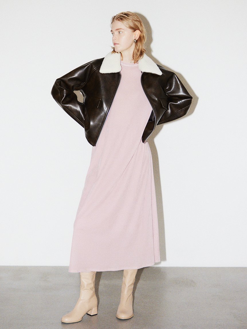 【ミラオーウェン/Mila Owen】のバックシャンフレンチスリーブベロアワンピース インテリア・キッズ・メンズ・レディースファッション・服の通販 founy(ファニー) 　ファッション　Fashion　レディースファッション　Fashion for Women　ワンピース　Dresses　インナー　Innerwear　ジャケット　Jacket, Outerwear　スマート　Smart, Elegant　トレンド　Trend, Trending Now　ベロア　Velour, Soft Velvet　ペチコート　Petticoat, Underskirt　夏　Summer　PNK[066]|ID: prp329100004828898 ipo3291000000035145209