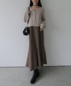 【アルシーヴ/archives】の金釦ニットCD*マーメイドキャミワンピースSET MOCHA|ID: prp329100004828899 ipo3291000000035145212