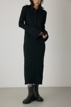 【クリエ コンフォルト/crie conforto】のポロリブニットワンピース BLK|ID: prp329100004828900 ipo3291000000035145223