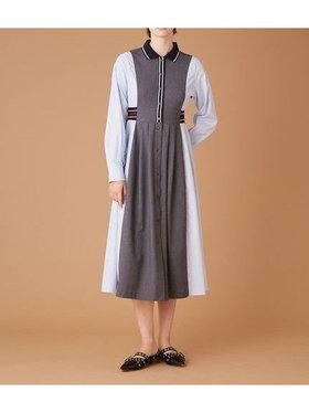 【ファーファー/FURFUR】のリブコンビシャツワンピース 人気、トレンドファッション・服の通販 founy(ファニー) ファッション Fashion レディースファッション Fashion for Women ワンピース Dresses シャツワンピース / 1枚で着映えコーデ Shirt Dresses スマート Smart, Elegant ポロシャツ Polo Shirt, Collared Tee エレガント 上品 Elegant 定番 Standard, Basic Item |ID:prp329100004828902