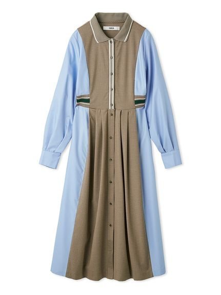【ファーファー/FURFUR】のリブコンビシャツワンピース インテリア・キッズ・メンズ・レディースファッション・服の通販 founy(ファニー) 　ファッション　Fashion　レディースファッション　Fashion for Women　ワンピース　Dresses　シャツワンピース / 1枚で着映えコーデ　Shirt Dresses　スマート　Smart, Elegant　ポロシャツ　Polo Shirt, Collared Tee　エレガント 上品　Elegant　定番　Standard, Basic Item　BRW[058]|ID: prp329100004828902 ipo3291000000035145269