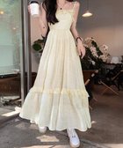 【ミニミニストア/miniministore】のキャミワンピース ティアードワンピロング アイボリー|ID: prp329100004828919 ipo3291000000035145397