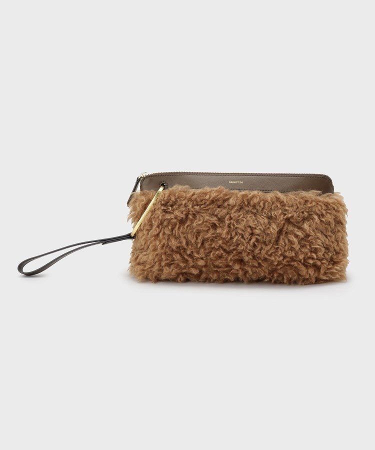 【アンタイトル/UNTITLED】の【ORSETTO】 MORBIDO クラッチバッグバッグ インテリア・キッズ・メンズ・レディースファッション・服の通販 founy(ファニー) ファッション Fashion レディースファッション Fashion for Women バッグ Bags クラッチ Clutch, Clutch Bag コレクション Collection, Seasonal Line シンプル Simple, Minimal スマート Smart, Elegant バランス Balance, Style Balance フェイクファー Faux Fur, Imitation Fur ポケット Pocket, Pocket Detail ミックス Mix, Mixed Style モダン Modern, Contemporary ブラウン|ID: prp329100004828924 ipo3291000000035145439