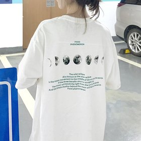 【ミニミニストア/miniministore】の半袖Tシャツ レディース 韓国 英字ロゴ 人気、トレンドファッション・服の通販 founy(ファニー) ファッション Fashion レディースファッション Fashion for Women トップス・カットソー Cut & Sew Tops シャツ・ブラウス・オフィスカジュアル Elegant Blouses & Button-Ups ロングTシャツ・Tシャツ Longline T-Shirts & Tees カットソー Cut and Sewn Top ダウン Down, Puffer ロング Long, Long-Length 人気 Popular, Best Seller 半袖 Short Sleeve, Half Sleeve 夏 Summer 春 Spring S/S・春夏 SS, Spring/Summer, Warm Season 楽ちん Easy Fit, Comfortable |ID:prp329100004829276