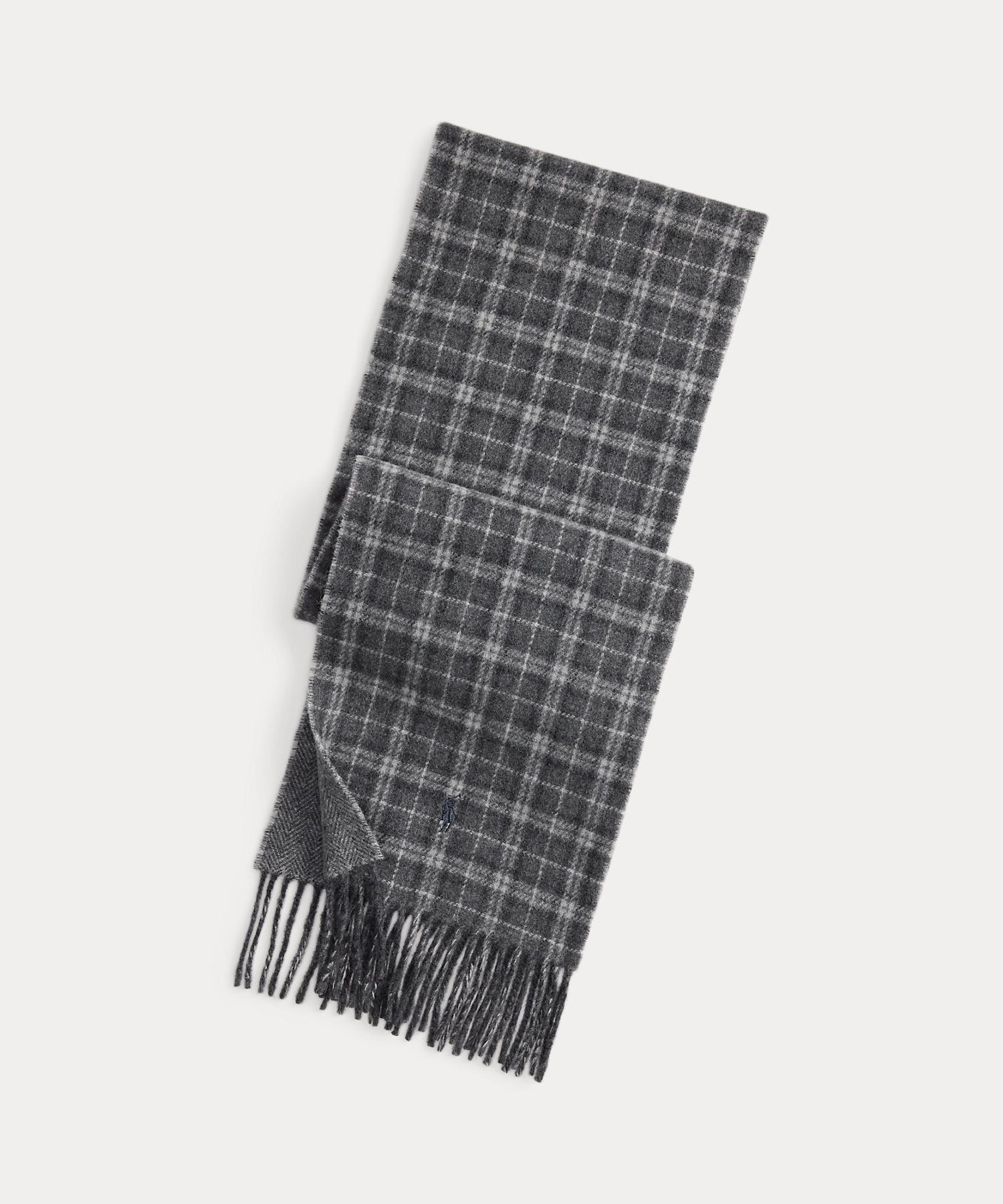 【ラルフローレン/RALPH LAUREN】のリバーシブル ウールブレンド スカーフ インテリア・キッズ・メンズ・レディースファッション・服の通販 founy(ファニー) ファッション Fashion レディースファッション Fashion for Women イタリア Italy スカーフ Scarf, Neckwear フリンジ Fringe, Tassel リバーシブル Reversible, Two-Sided 020グレー|ID: prp329100004829294 ipo3291000000035148480