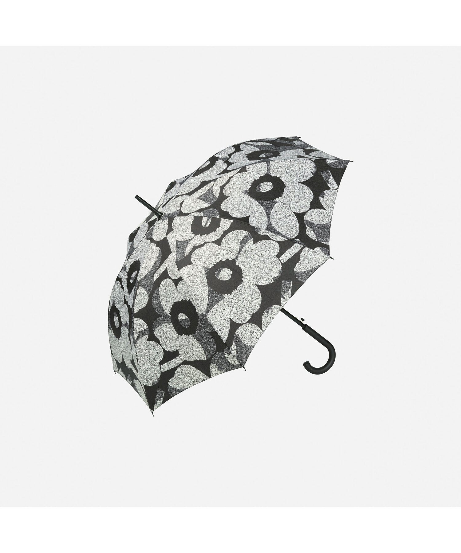 【マリメッコ/marimekko】のStick Unikko 傘 インテリア・キッズ・メンズ・レディースファッション・服の通販 founy(ファニー) 　ファッション　Fashion　レディースファッション　Fashion for Women　レイングッズ・傘・晴雨兼用傘　Umbrellas & Rain Gear　スリム　Slim, Slim Fit　プリント　Print, Printed Pattern　傘　Umbrella, Parasol　ブラック×グレー×オフホワイト|ID: prp329100004829317 ipo3291000000035148635