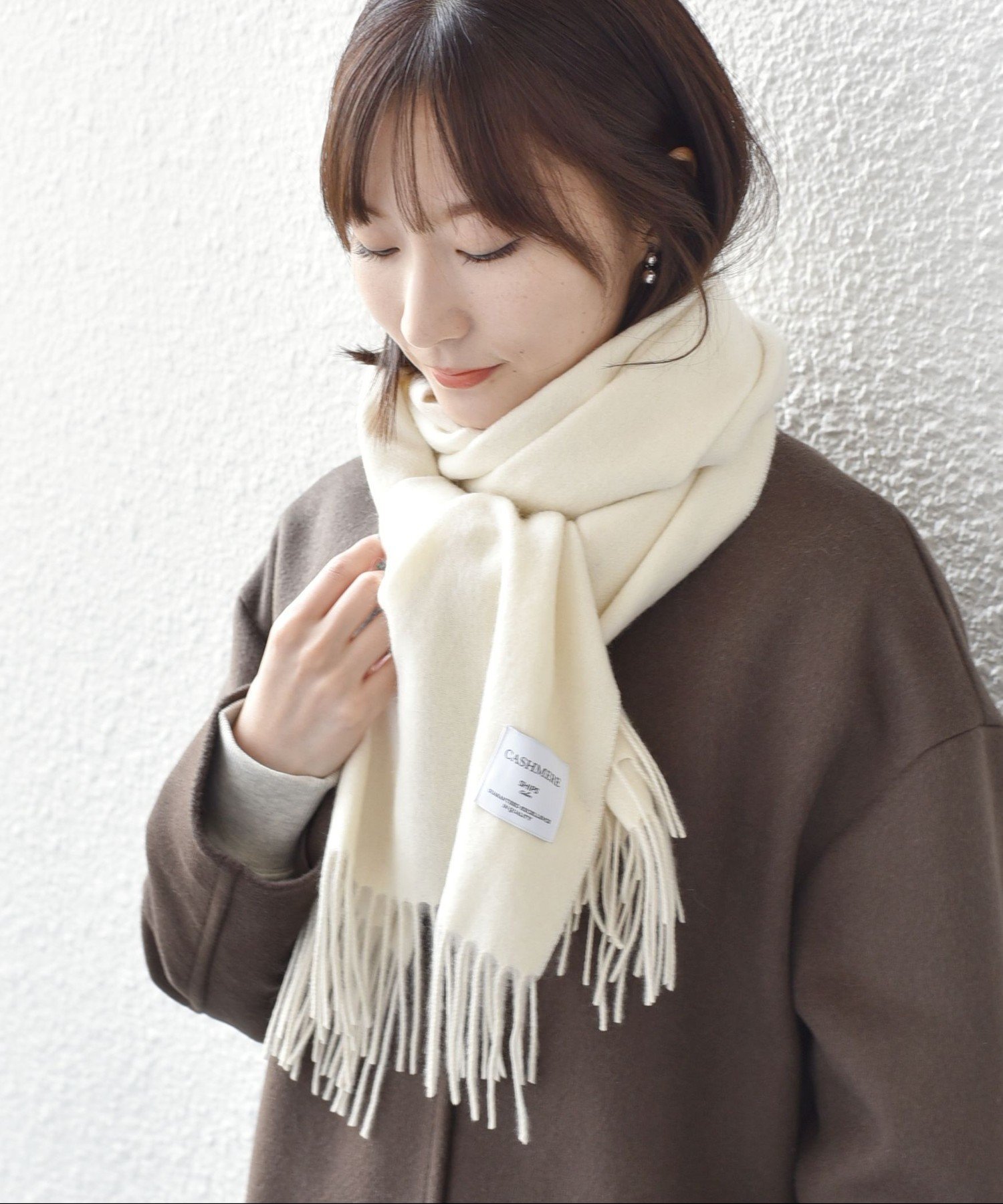 【シップス フォー ウィメン/SHIPS】のSHIPS Colors カシミヤ ソリッド ストール インテリア・キッズ・メンズ・レディースファッション・服の通販 founy(ファニー) ファッション Fashion レディースファッション Fashion for Women 2023年 2023 2023-2024秋冬・A/W Autumn/Winter 2023–24 AW23–24 アウトレット Outlet / Clearance ストール Stole, Wrap ビジネス 仕事 通勤 Business / Work / Commuting メンズ Men's, Menswear 防寒 Cold Protection, Winter-Ready オフホワイト|ID: prp329100004829321 ipo3291000000035148656