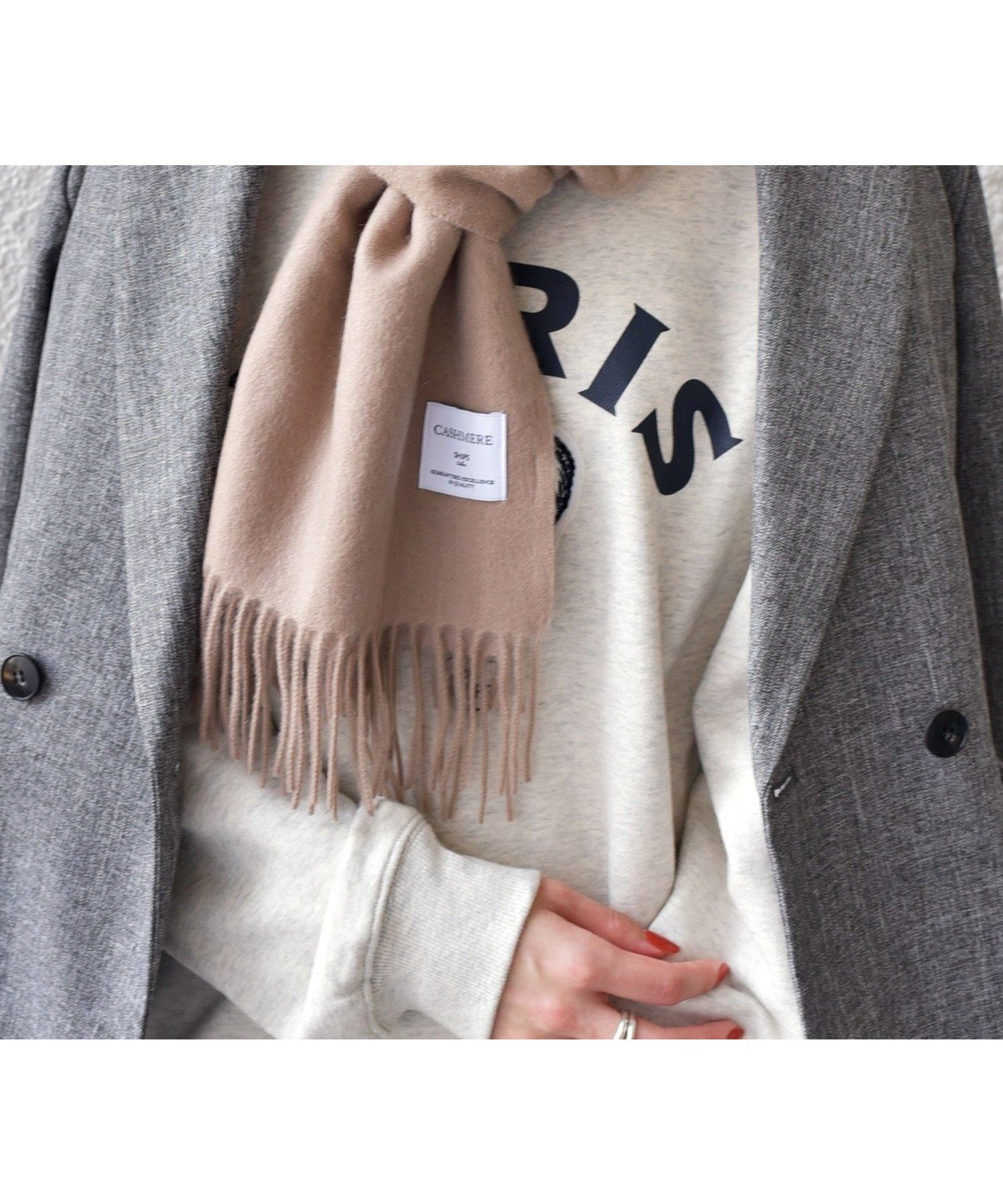 【シップス フォー ウィメン/SHIPS】のSHIPS Colors カシミヤ ソリッド ストール インテリア・キッズ・メンズ・レディースファッション・服の通販 founy(ファニー) ファッション Fashion レディースファッション Fashion for Women 2023年 2023 2023-2024秋冬・A/W Autumn/Winter 2023–24 AW23–24 アウトレット Outlet / Clearance ストール Stole, Wrap ビジネス 仕事 通勤 Business / Work / Commuting メンズ Men's, Menswear 防寒 Cold Protection, Winter-Ready ベージュ|ID: prp329100004829321 ipo3291000000035148659