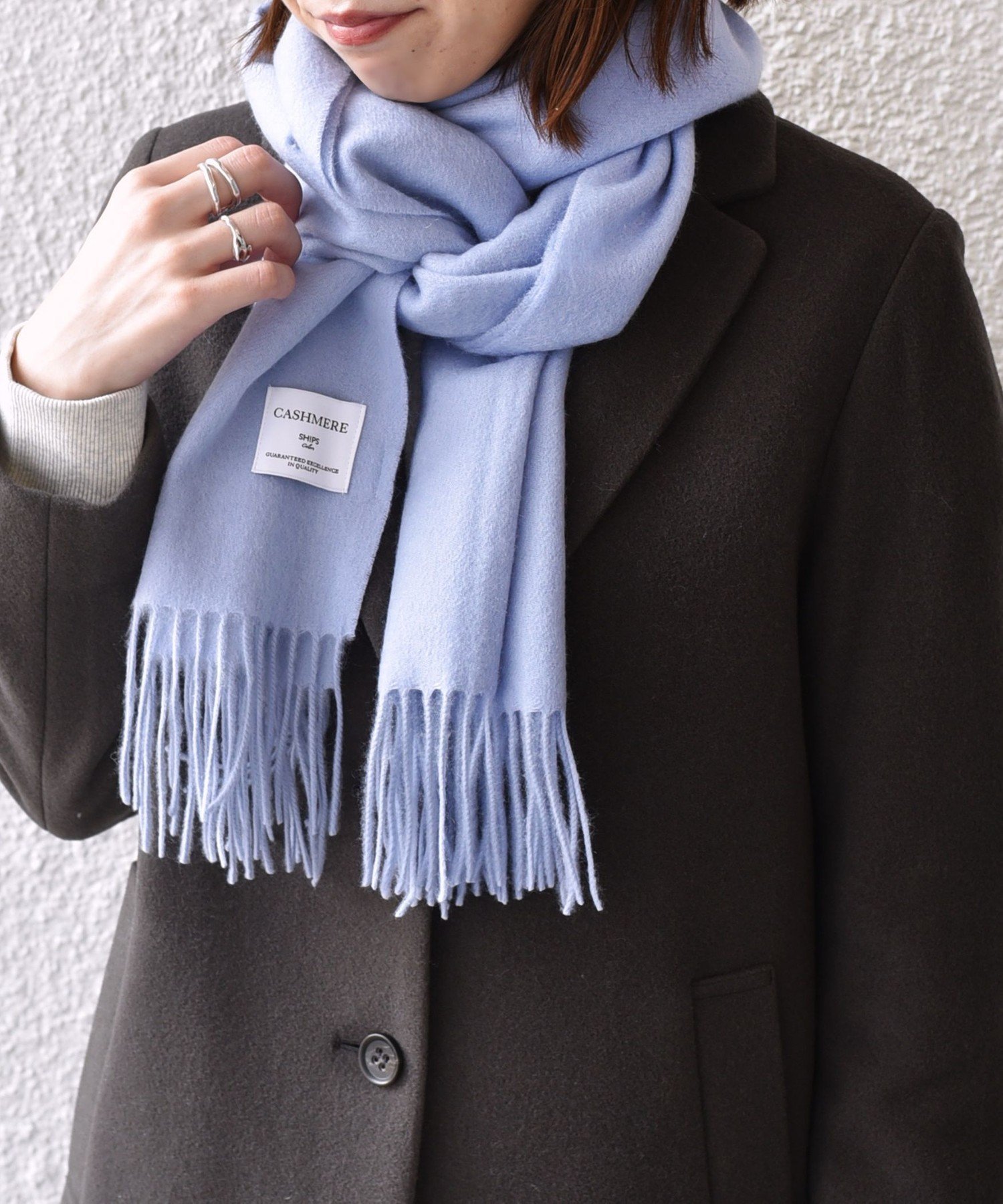 【シップス フォー ウィメン/SHIPS】のSHIPS Colors カシミヤ ソリッド ストール インテリア・キッズ・メンズ・レディースファッション・服の通販 founy(ファニー) ファッション Fashion レディースファッション Fashion for Women 2023年 2023 2023-2024秋冬・A/W Autumn/Winter 2023–24 AW23–24 アウトレット Outlet / Clearance ストール Stole, Wrap ビジネス 仕事 通勤 Business / Work / Commuting メンズ Men's, Menswear 防寒 Cold Protection, Winter-Ready ライトブルー|ID: prp329100004829321 ipo3291000000035148667