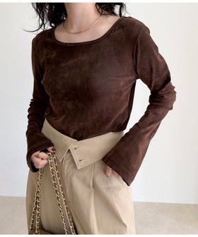 【フレディ&グロスター/FREDY&GLOSTER】のシアーフロッキーフレアスリーブプルオーバー 人気、トレンドファッション・服の通販 founy(ファニー) ファッション Fashion レディースファッション Fashion for Women トップス・カットソー Cut & Sew Tops カジュアルプルオーバー・ニットトップス Pullovers & Knit Tops / Casual Pullovers 2025年 2025 2025-2026秋冬・A/W Autumn/Winter 2025–26 AW25–26 おすすめ Recommended / Our Picks スクエア Square, Square Shape スラックス Slacks, Dress Pants スリーブ Sleeve, Long Sleeve / Short Sleeve デニム Denim, Jeans Material フレア Flare, Flared |ID:prp329100004829323