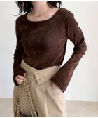 【フレディ&グロスター/FREDY&GLOSTER】のシアーフロッキーフレアスリーブプルオーバー 人気、トレンドファッション・服の通販 founy(ファニー) ファッション Fashion レディースファッション Fashion for Women トップス・カットソー Cut & Sew Tops カジュアルプルオーバー・ニットトップス Pullovers & Knit Tops / Casual Pullovers 2025年 2025 2025-2026秋冬・A/W Autumn/Winter 2025–26 AW25–26 おすすめ Recommended / Our Picks スクエア Square, Square Shape スラックス Slacks, Dress Pants スリーブ Sleeve, Long Sleeve / Short Sleeve デニム Denim, Jeans Material フレア Flare, Flared thumbnail ブラウン|ID: prp329100004829323 ipo3291000000035148685