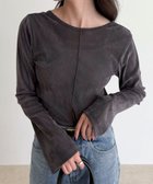 【フレディ&グロスター/FREDY&GLOSTER】のシアーフロッキーフレアスリーブプルオーバー 人気、トレンドファッション・服の通販 founy(ファニー) ファッション Fashion レディースファッション Fashion for Women トップス・カットソー Cut & Sew Tops カジュアルプルオーバー・ニットトップス Pullovers & Knit Tops / Casual Pullovers 2025年 2025 2025-2026秋冬・A/W Autumn/Winter 2025–26 AW25–26 おすすめ Recommended / Our Picks スクエア Square, Square Shape スラックス Slacks, Dress Pants スリーブ Sleeve, Long Sleeve / Short Sleeve デニム Denim, Jeans Material フレア Flare, Flared thumbnail チャコールグレー|ID: prp329100004829323 ipo3291000000035148692