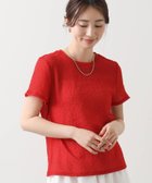 【グレディブリリアン/Gready Brilliant】のシアーサッカークルーシャツ 人気、トレンドファッション・服の通販 founy(ファニー) ファッション Fashion レディースファッション Fashion for Women トップス・カットソー Cut & Sew Tops シャツ・ブラウス・オフィスカジュアル Elegant Blouses & Button-Ups おすすめ Recommended / Our Picks インナー Innerwear サッカー Seersucker, Summer Fabric シンプル Simple, Minimal フィット Fit, Slim Fit thumbnail RED|ID: prp329100004829336 ipo3291000000035148893