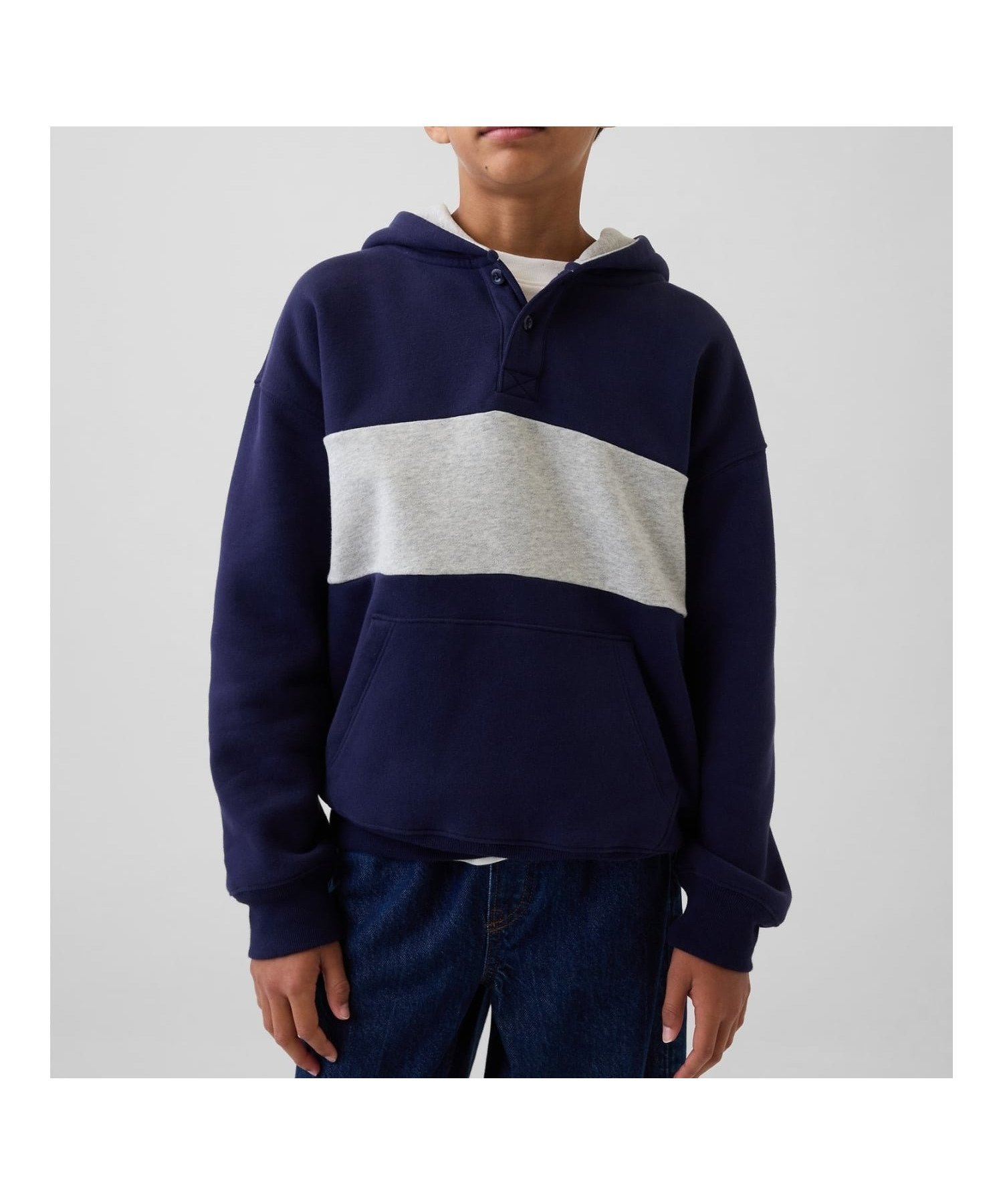 【ギャップ/GAP / KIDS】のヴィンテージソフト リラックスフィット ヘンリーパーカー (キッズ) インテリア・キッズ・メンズ・レディースファッション・服の通販 founy(ファニー) 　ファッション　Fashion　キッズファッション　Fashion for Kids　おすすめ　Recommended / Our Picks　クラシック　Classic, Timeless Style　ショルダー　Shoulder, Shoulder Strap　ストライプ　Stripe, Striped Pattern　ストレート　Straight, Straight Cut　ドロップ　Drop Shoulder, Dropped Style　パーカー　Hoodie, Parka　フィット　Fit, Slim Fit　フロント　Front, Front Design　ブロック　Block, Solid Block Pattern　ポケット　Pocket, Pocket Detail　リラックス　Relax, Relaxed Fit　ルーズ　Loose, Oversized　長袖　Long Sleeve, Full Sleeve　NAVY_UNIFORM|ID: prp329100004829356 ipo3291000000035149099
