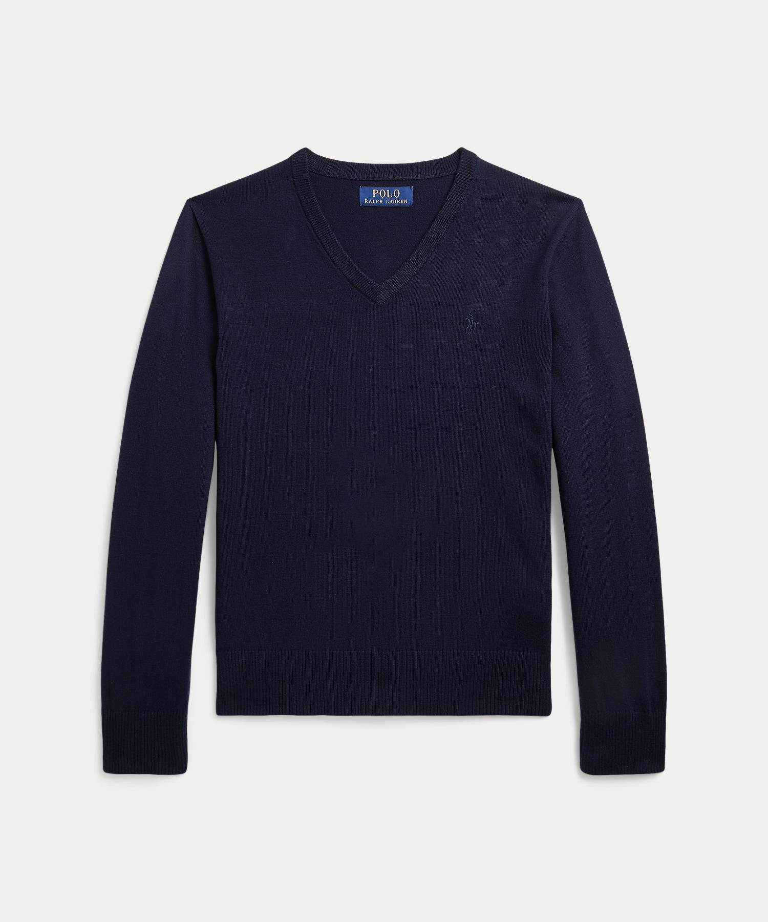 【ラルフローレン/RALPH LAUREN / KIDS】の(ボーイズ 8才~20才)コットン Vネック セーター 人気、トレンドファッション・服の通販 founy(ファニー) ファッション Fashion キッズファッション Fashion for Kids カフス Cuff Design セーター Sweater, Knitwear 定番 Standard, Basic Item 長袖 Long Sleeve, Full Sleeve ボーイズ Boyish, Boy Style リブニット Rib Knit, Ribbed Knit other-1|ID: prp329100004829362 ipo3291000000035149151