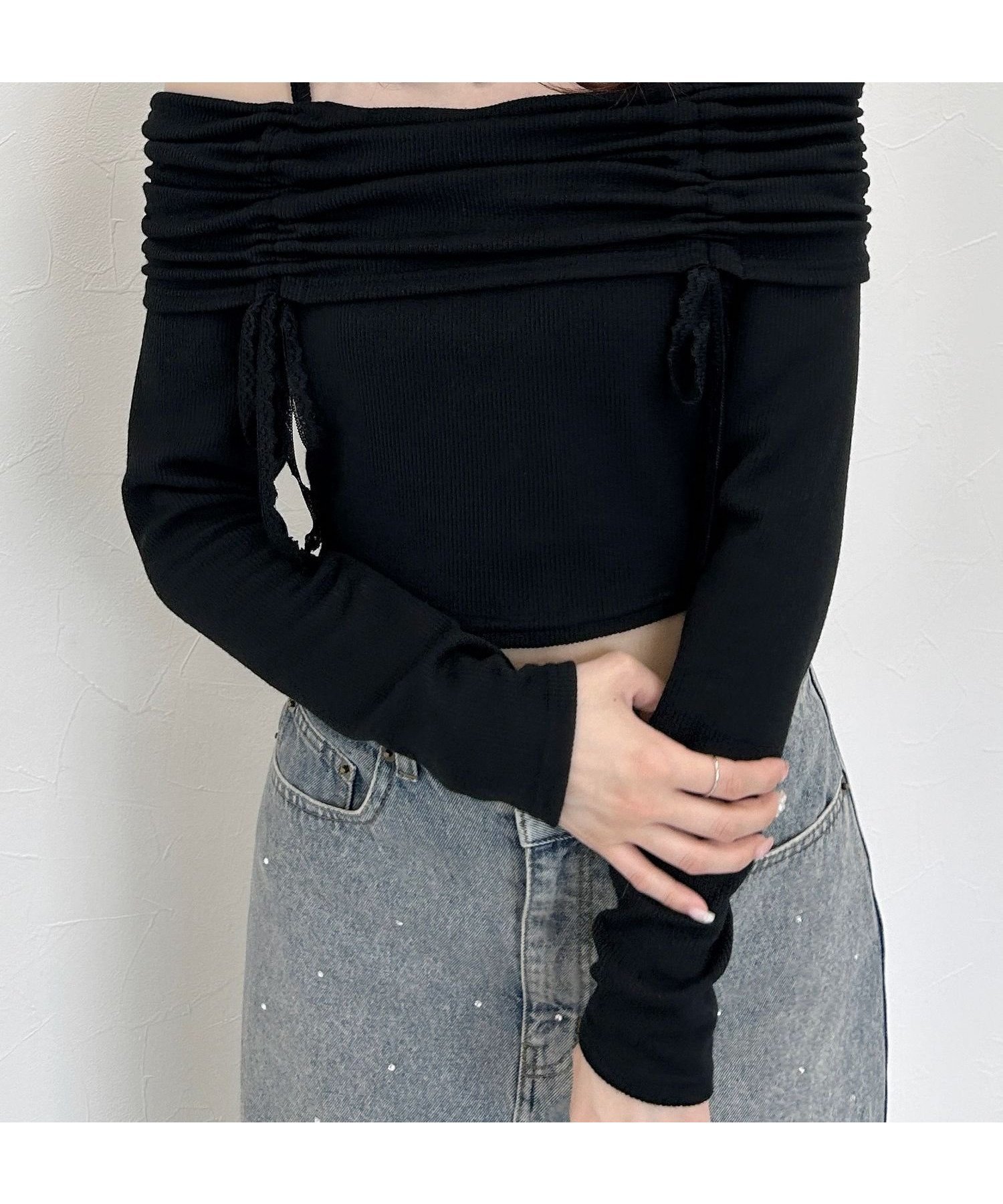 【ヘザー/Heather】のギャザーオフショルプルオーバー インテリア・キッズ・メンズ・レディースファッション・服の通販 founy(ファニー) ファッション Fashion レディースファッション Fashion for Women トップス・カットソー Cut & Sew Tops カジュアルプルオーバー・ニットトップス Pullovers & Knit Tops / Casual Pullovers おすすめ Recommended / Our Picks ギャザー Gathered, Ruffled シンプル Simple, Minimal プリーツ Pleats, Pleated ボトム Bottoms, Lower Wear リボン Ribbon, Bow ワイド Wide, Wide Fit ブラック|ID: prp329100004829380 ipo3291000000035149274