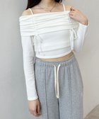 【ヘザー/Heather】のギャザーオフショルプルオーバー 人気、トレンドファッション・服の通販 founy(ファニー) ファッション Fashion レディースファッション Fashion for Women トップス・カットソー Cut & Sew Tops カジュアルプルオーバー・ニットトップス Pullovers & Knit Tops / Casual Pullovers おすすめ Recommended / Our Picks ギャザー Gathered, Ruffled シンプル Simple, Minimal プリーツ Pleats, Pleated ボトム Bottoms, Lower Wear リボン Ribbon, Bow ワイド Wide, Wide Fit thumbnail アイボリー|ID: prp329100004829380 ipo3291000000035149276