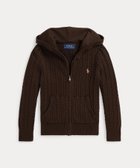 【ラルフローレン/RALPH LAUREN / KIDS】の(ガールズ 2才~6才)ミニケーブル コットン フルジップ フーディ 人気、トレンドファッション・服の通販 founy(ファニー) ファッション Fashion キッズファッション Fashion for Kids カフス Cuff Design 長袖 Long Sleeve, Full Sleeve ポケット Pocket, Pocket Detail リブニット Rib Knit, Ribbed Knit thumbnail 200ブラウン|ID: prp329100004829381 ipo3291000000035149275
