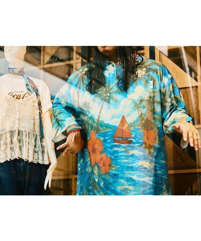 【フリークスストア/FREAK'S STORE】の別注 KANNAIGI × サウナ田ヒロユキ 裏毛/館内着/セットアップ 25AW インテリア・キッズ・メンズ・レディースファッション・服の通販 founy(ファニー) 　ファッション　Fashion　レディースファッション　Fashion for Women　セットアップ　Matching Sets　アロハ　Aloha　イエロー　Yellow　セットアップ　Set-Up, Coordinated Outfit　センター　Center, Center Line　タオル　Towel, Bath Towel　ドローコード　Drawcord, Drawstring Cord　人気　Popular, Best Seller　フラワー　Flower, Floral　プリント　Print, Printed Pattern　ポケット　Pocket, Pocket Detail　別注　Limited Edition, Custom Order　リラックス　Relax, Relaxed Fit　A/W・秋冬　Autumn/Winter　冬　Winter / This Winter　おすすめ　Recommended / Our Picks　2025年　2025　2025-2026秋冬・A/W　Autumn/Winter 2025–26 AW25–26　サックスブルー|ID: prp329100004829397 ipo3291000000035149478